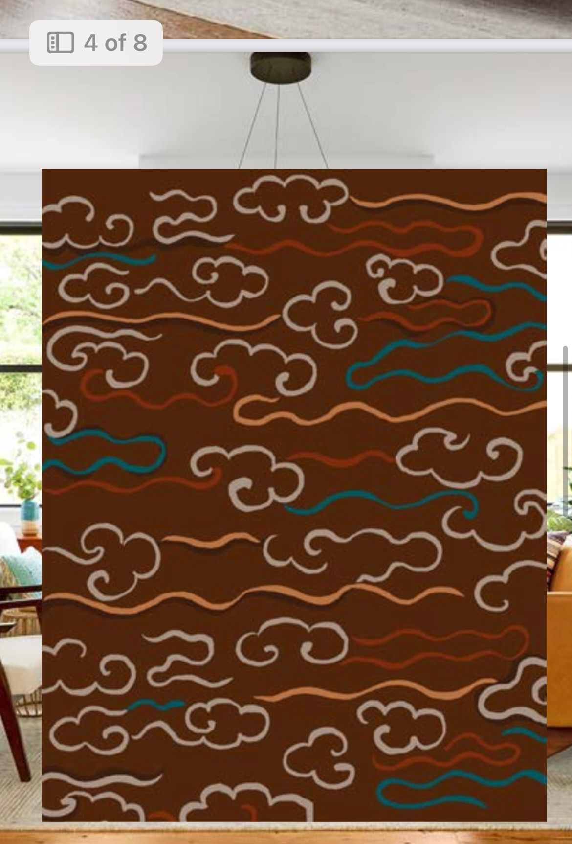 Cloud and Swirl carpet - Custom order for Tsepa - Remaining payment